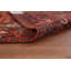 Tapis traditionnel rétro médaillon rouge 8 x 11