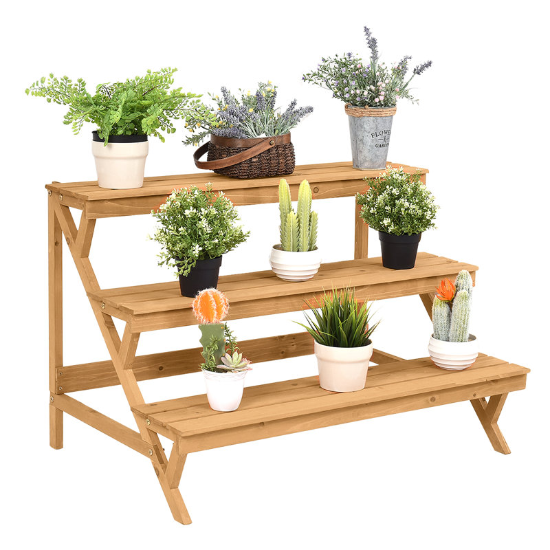 Brekka Wood Plant Stand