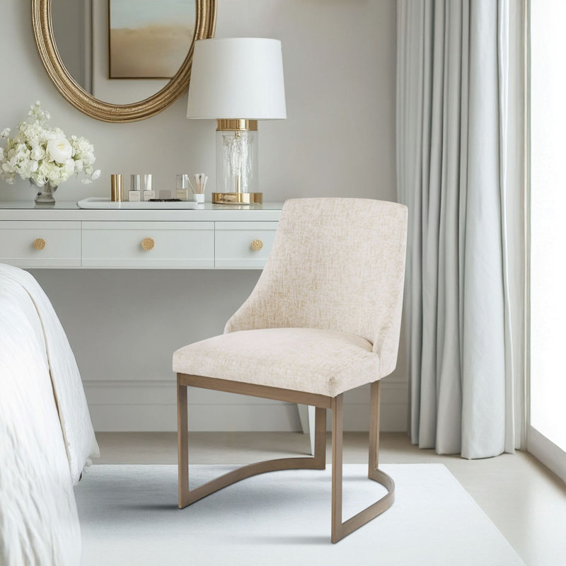 Bryce Upholstered Dining Chair (Set of 2), Cream