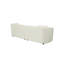 Canapé incurvé de 87 po - Canapé 3 places beige moderne avec assise moelleuse et structure durable pour un décor de salon contemporain-614879471-614879469