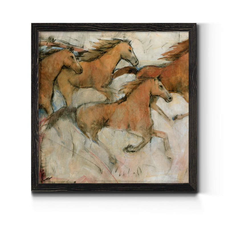 «Driftwood Geometric I», reproduction d'art sur toile encadrée, H 21 po x l 21 po x P 1 po, Cadre noir