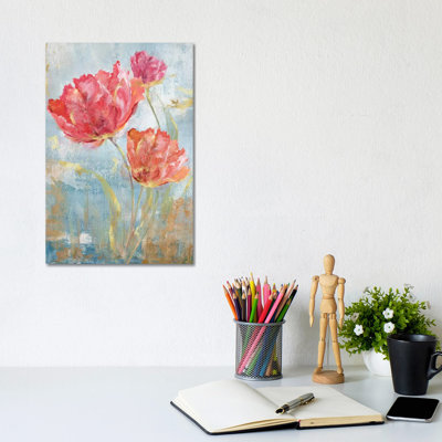 Floral Dance II by Nan - Wrapped Canvas Painting