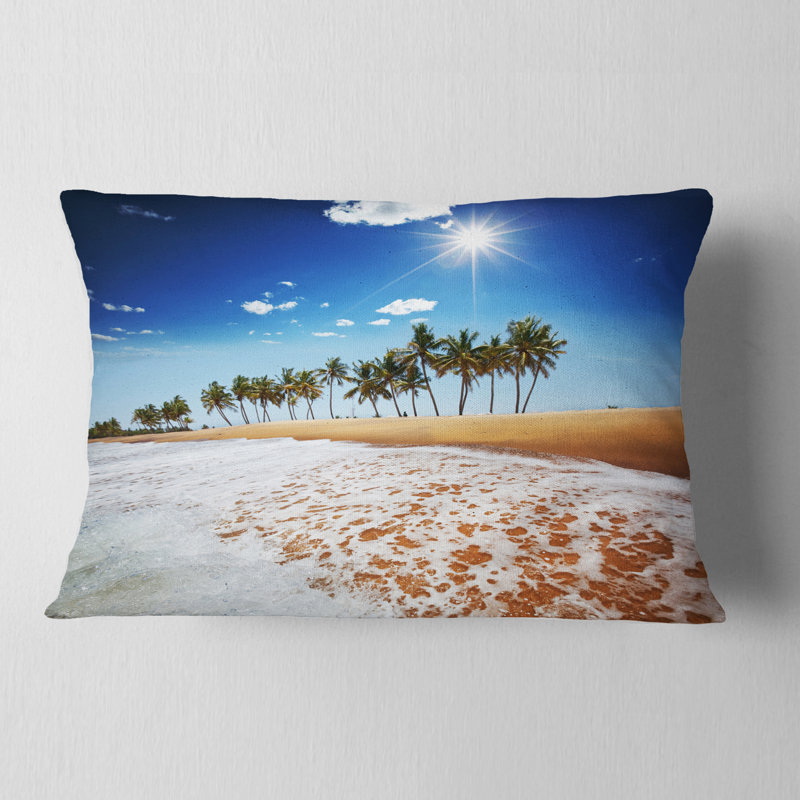 Coussin lombaire en mer et palmier magnifique shore shore