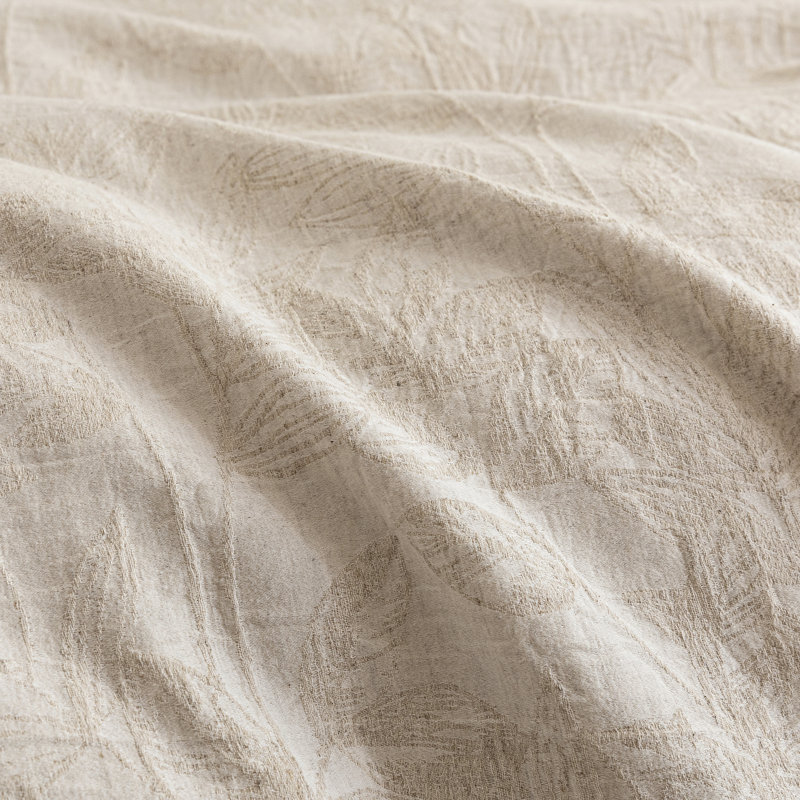 Ensemble de housse de couette en jacquard de coton et lin texturé, Housse de couette très grand et 2 très grandes t