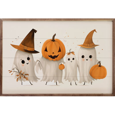 " Four Ghost Friends White "