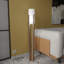 Dacee 135cm Cerused/Limed Column Floor Lamp