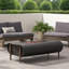Foyer 50 000BTU - Foyer d'extérieur rectangulaire en fer gris foncé