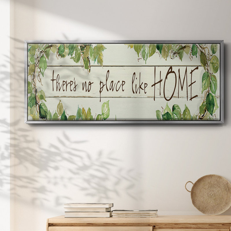 No Place Like Home- Framed Canvas