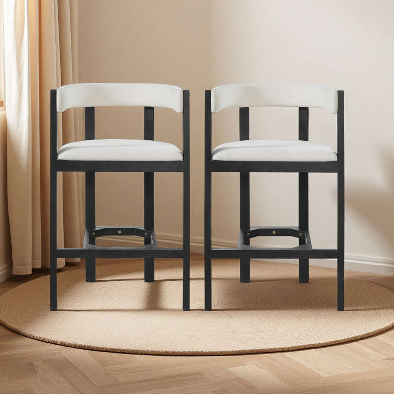 BAR STOOL (SET OF 2), Black