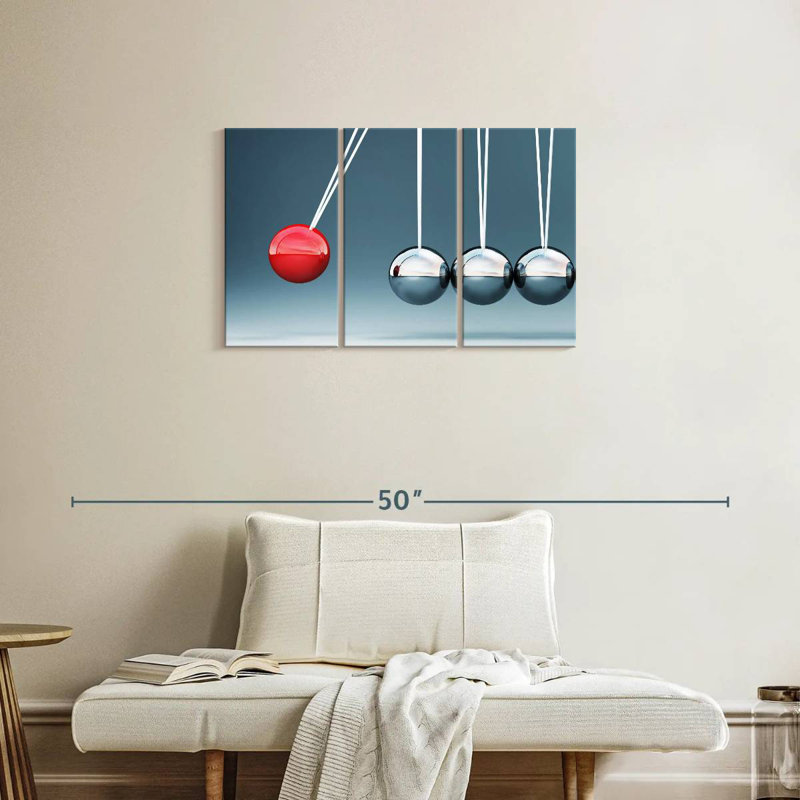 Keiri Newton's Cradle Spheres, 20" H x 33" W