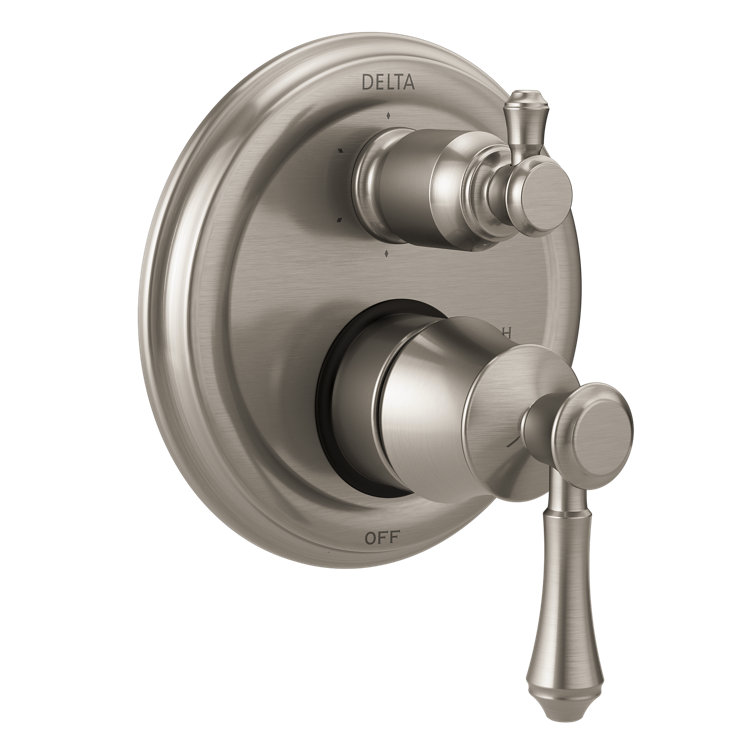 Cassidy Monitor 14T Series Pressure Balance Valve Faucet Trim with Double Lever Handle