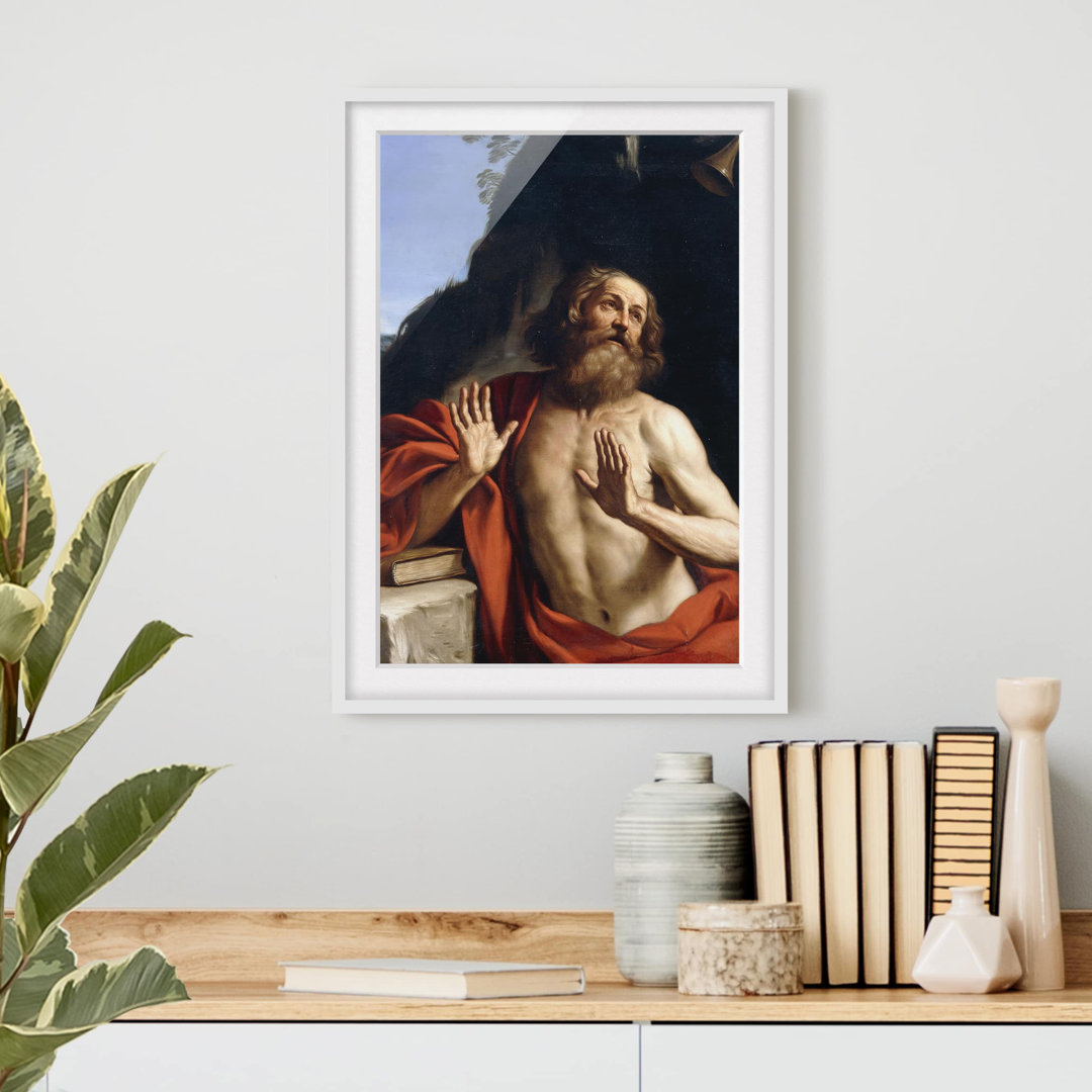 Gerahmtes Poster Saint Jerome von Guercino