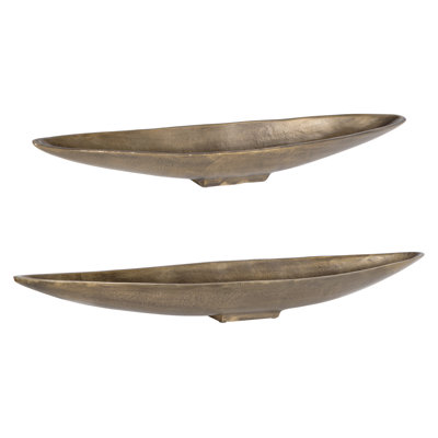 River Run Antique Brass Bowls, Set/2