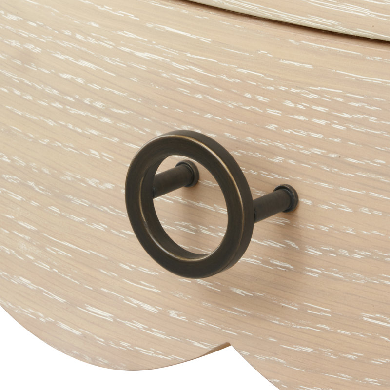Scarlett 1-Drawer End Table, Sand