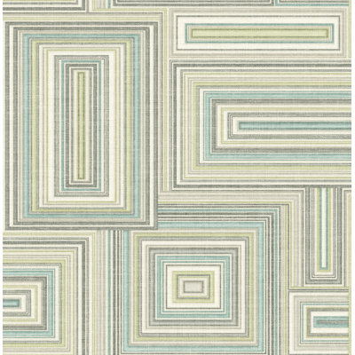 Rouleau de papier peint L 32,81 pi x l 20,5 po Lou Squares Blocks