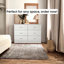 Commode double à 6 tiroirs Allyannah-110867072