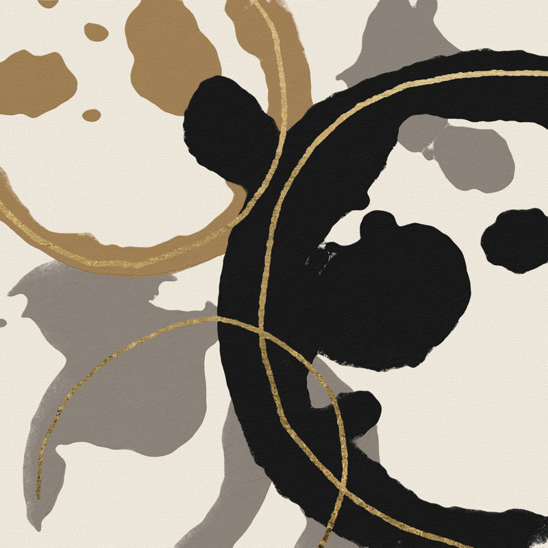 Coffee Stained I by Alonzo Saunders - Wrapped Canvas Painting, 30.48cm H x 30.48cm W