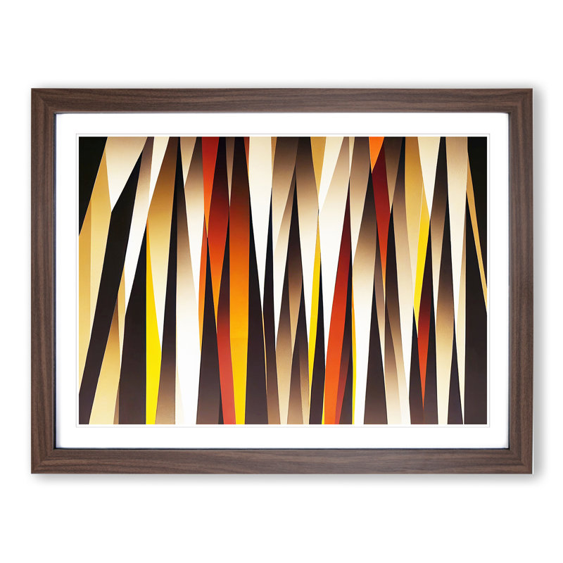 Forest - Single Picture Frame Print, 46cm H x 64cm W, Walnut Framed