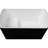 49'' Acrylic Freestanding Bathtub In Glossy Black, Sit - In Design With Ergonomic Support, , Low Cost Installation, Ideal For Modern Bathrooms Square Shape Japanese Soaking Hot Tub, X 28''
