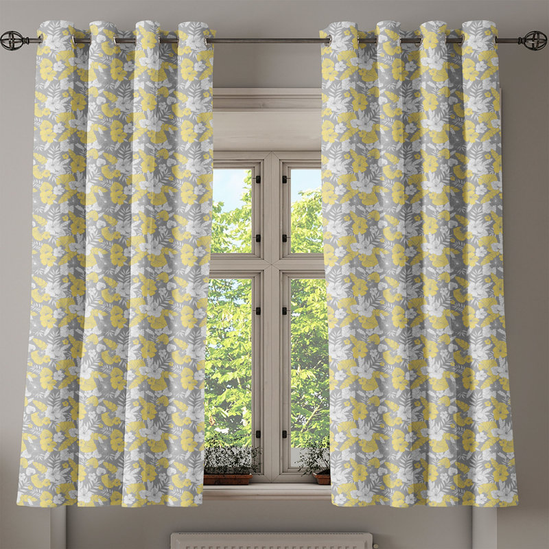 Sateen Blackout Curtains / Drapes Pair, 50" W x 63" L