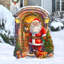 Figurine de père Noël frappant à la porte