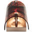 Applique murale contemporaine à une lumière Orren Ellis 3EF1F1243F0D47C68DBE39665D3D0ECB de la collection Cabernet Swirl au fini nickel brossé, 12,00 pouces