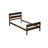 Twin Bed with Headboard and Footboard,Espresso