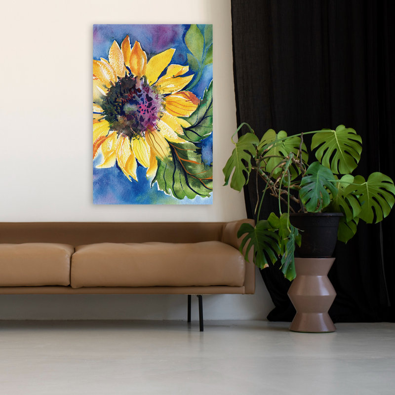 Jardin et ensoleillé contemporain, H 48 po x l 32 po