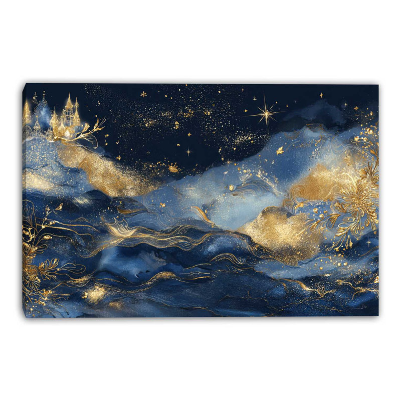 Art mural sur toile Starlit, L 36 po x H 24 po x P 1,5 po
