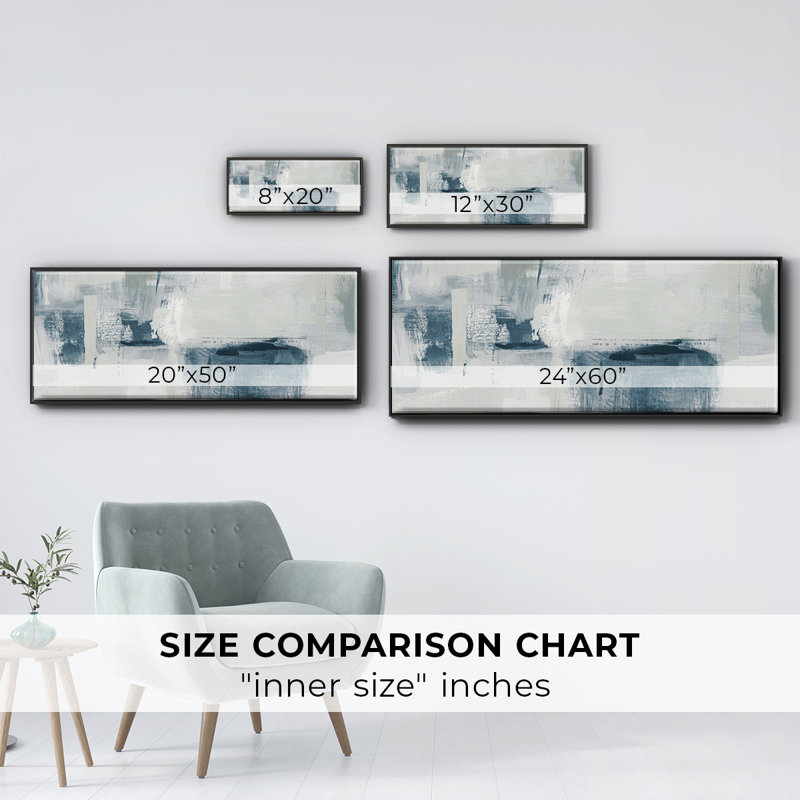 Blue Tides- Framed Canvas