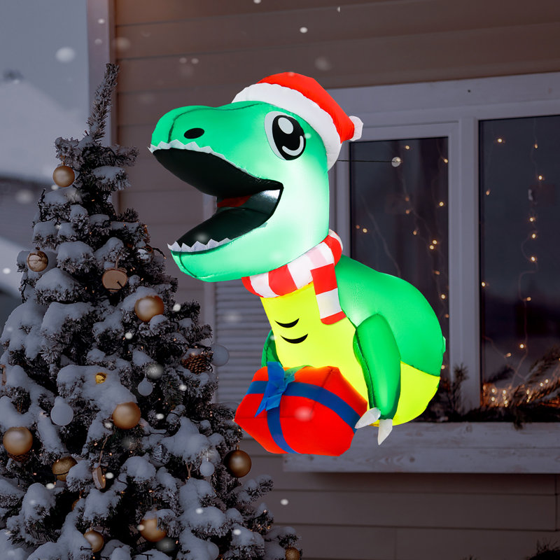 Décoration de Noël dinosaure gonflable