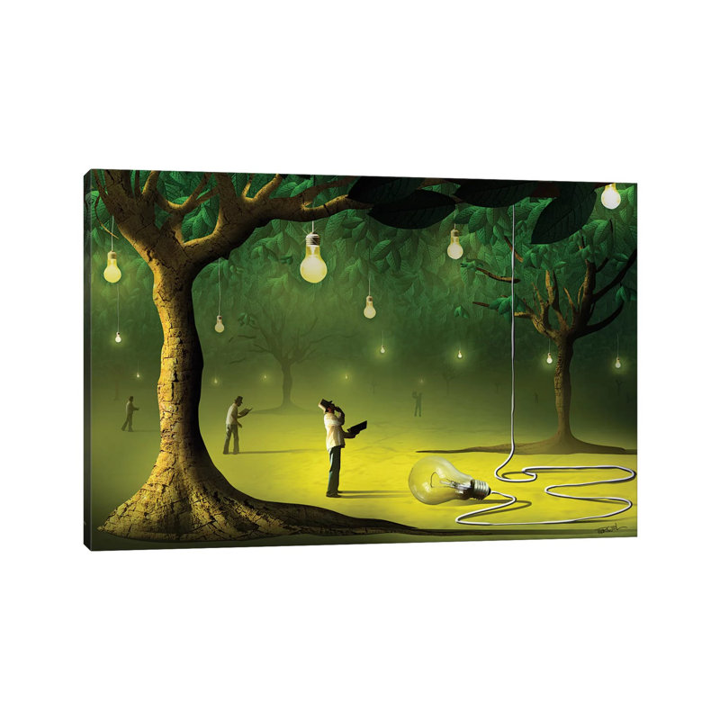 Lâmpadas Na Floresta (Lamps In The Forest) by Marcel Caram - Print on Canvas, Wrapped Canvas