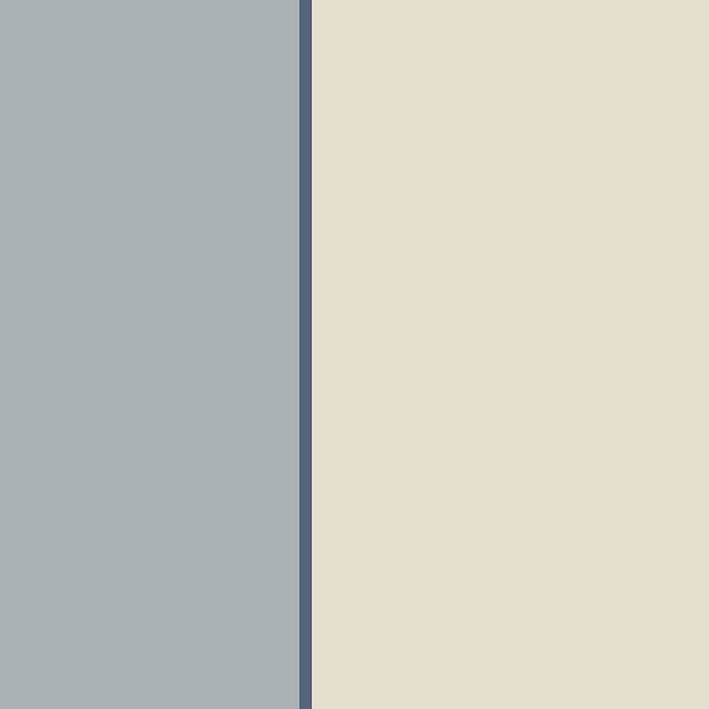 Rouleau de papier peint l 32,7 pi x p 20,5 po Villenova, Bleu / Blanc cassé