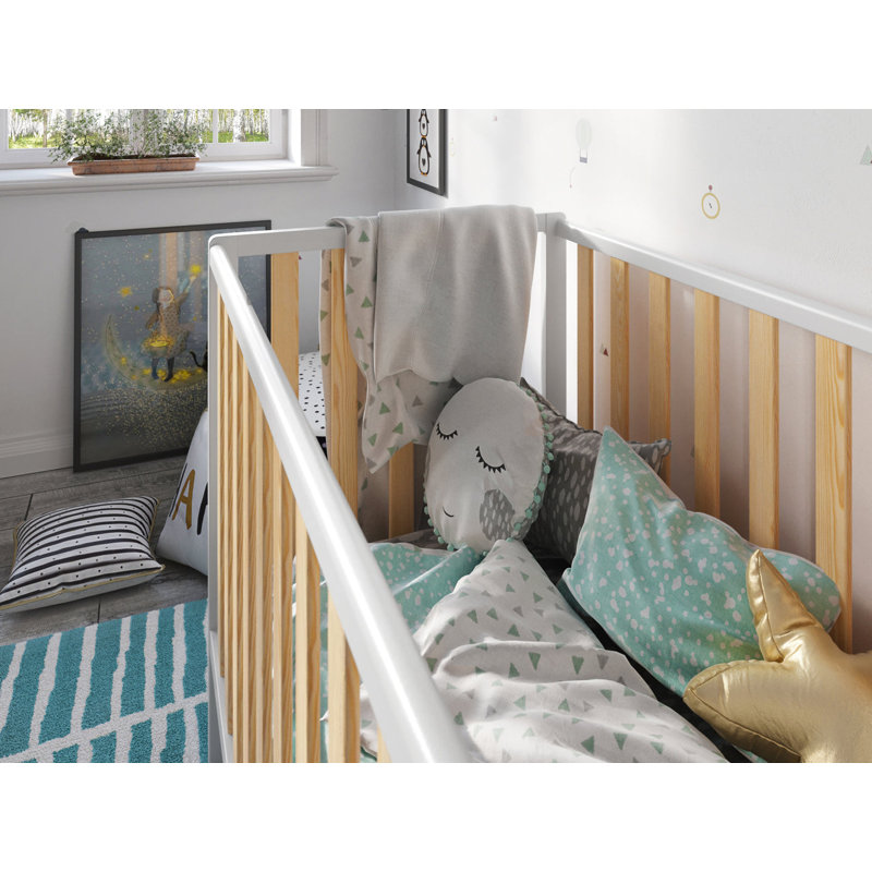 Krumm Cot Bed, White/Pine