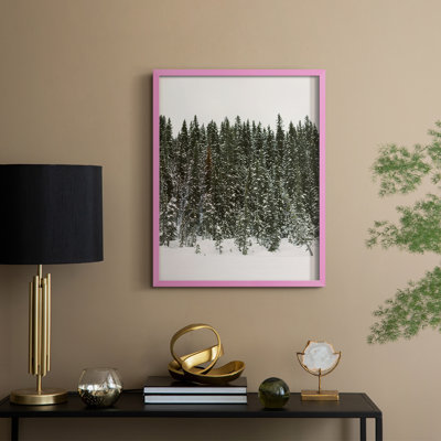 Christmas Tree Forest Framed Print - Solid Wood