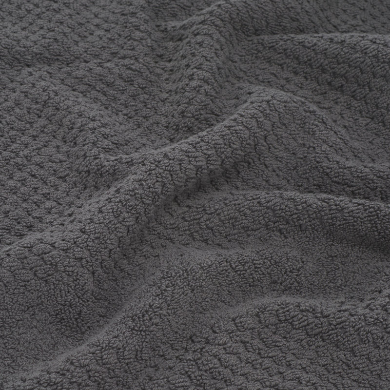 Spaska 8 Piece Towel Bundle - 100% Cotton, Dark Gray