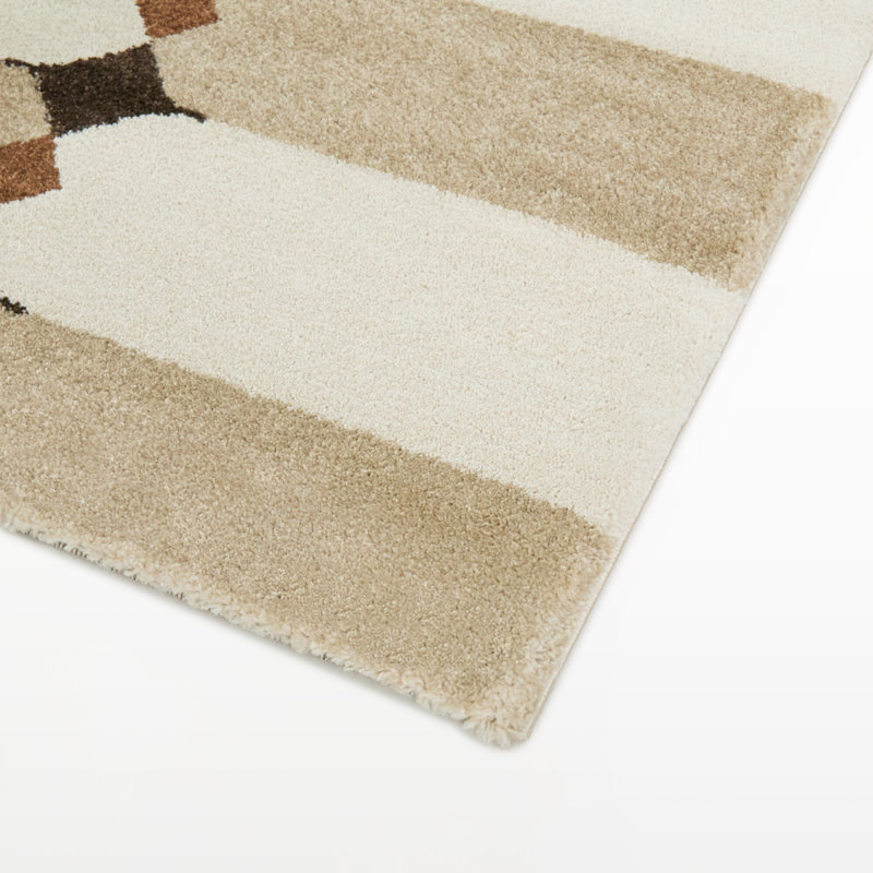 Cagnie Cream/Beige Southwest Modern Area Rug, Rectangle 7'10" x 10'