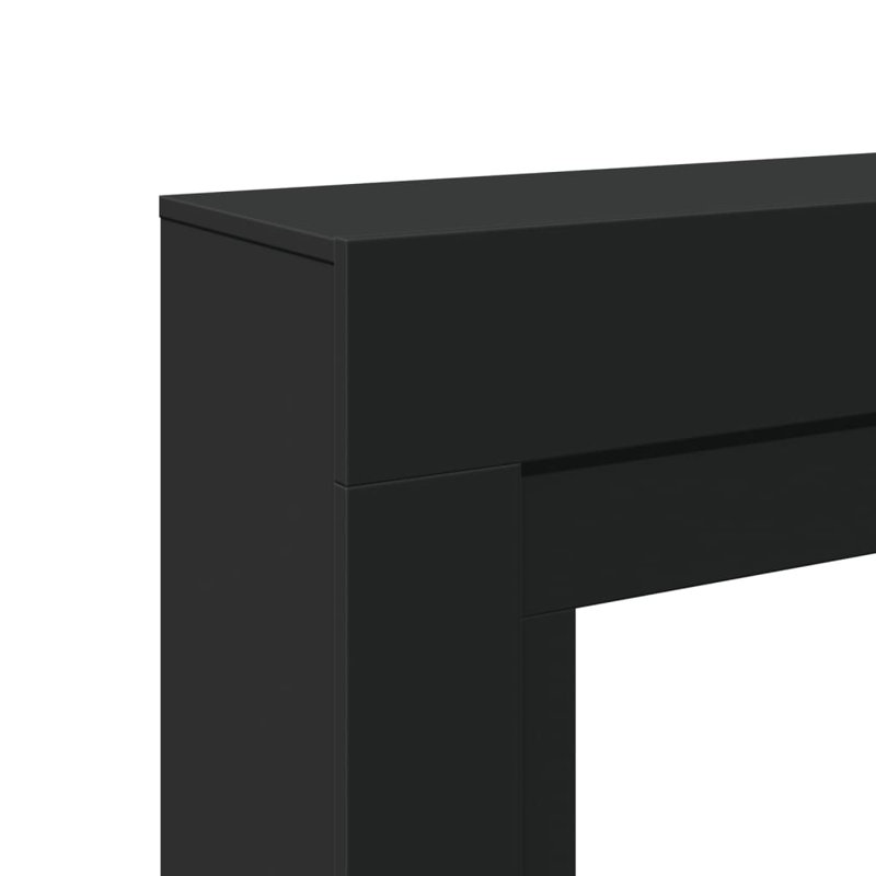 Fireplace Surround 30 Cm Engineered Wood, Black, 87.5cm H x 100cm W x 30cm D