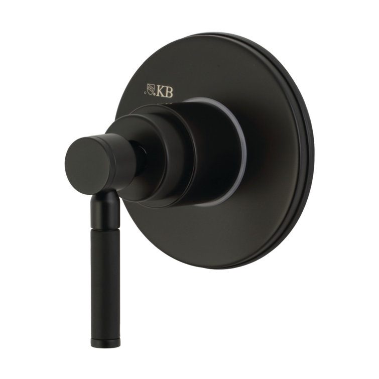 Concord 3-Way Diverter Valve with Single Handle and Round Plate