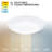 Disc 7.5" White Dimmable LED Flush Mount Wall / Ceiling Light, 5-CCT Selectable 2700K/3000K/3500K/4000K/5000K; Set of 24-127315073-127315077