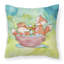 Coussin décoratif intérieur/extérieur aquarelle de bain foxes-48074662