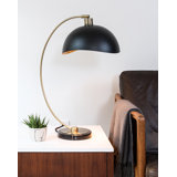 Luna Bella Table Lamp - 28", Marble Base, Dimmer Switc