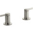 Garniture de soupape de baignoire à haut débit à fixer au comptoir ou au mur Stillness avec poignées à levier, poignées seulement, valve non incluse