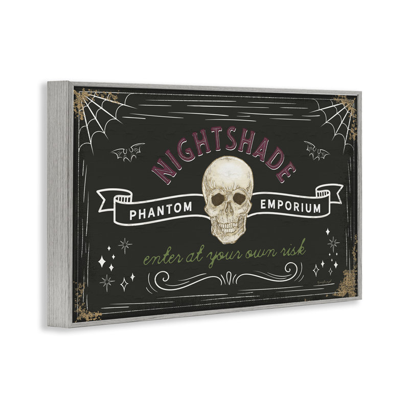 «Nightshade Emporium», estampe numérique encadrée, design par Jennifer Pugh, H 20 po x l 30 po, Estampe numérique Farmhouse