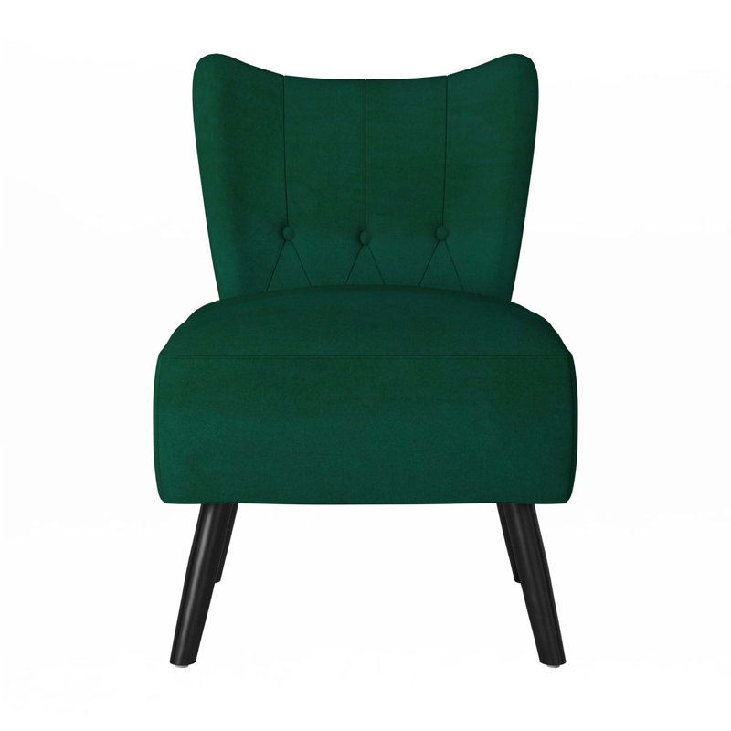 Fauteuil d'appoint en velours, Vert