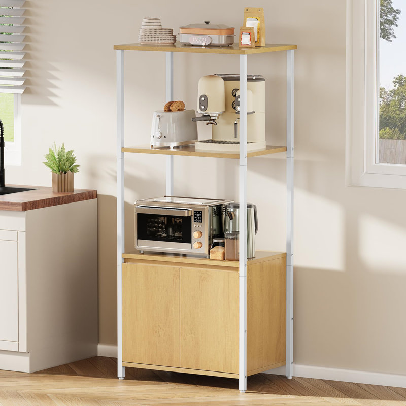 kitchen shelves, bakers racks for kitchens with storage