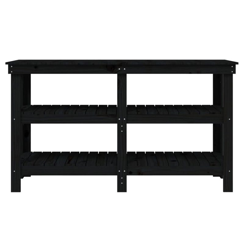Bartucca Workbench Wooden Surface, White, 80cm H x 142.5cm W x 50cm D.