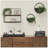 S/2 METAL 9/12" ROUND WALL PLANTERS, BLACK
