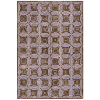 Flatweave Wool Geometric Area Rug
