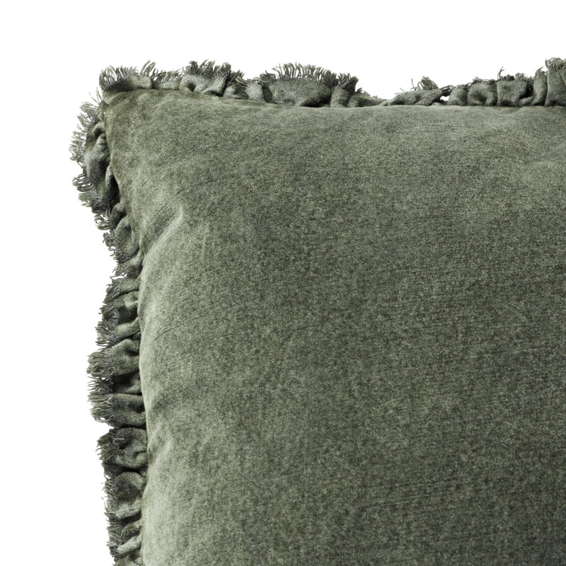 Knapen Bertie Square Throw Cushion, Moss
